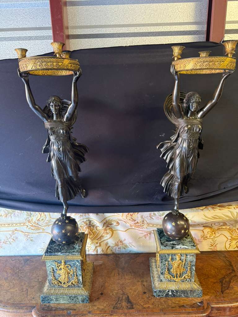 Empire Figural Candelabra