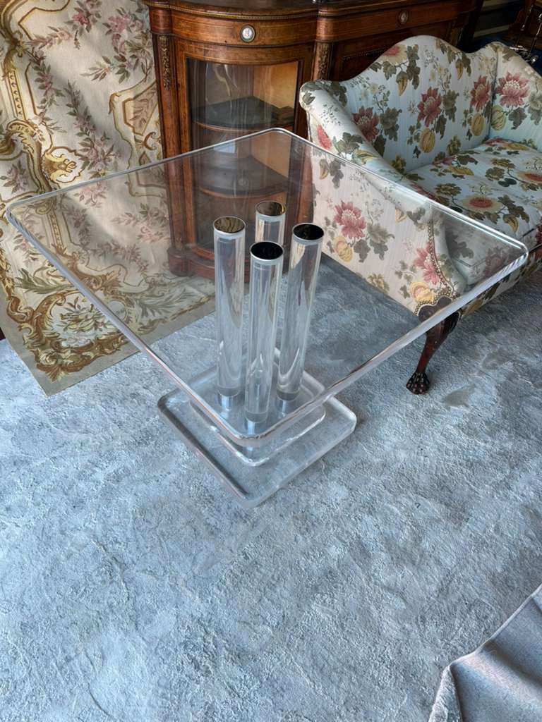 Lucite Acrylic Side Table